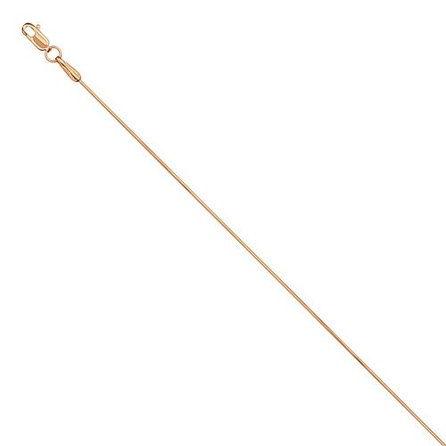 Цепь с плетением "Снейк" Красцветмет, красное золото 585 проба (Красцветмет, Россия) — от 1042.87 руб. в сети магазинов DIAMANTE забронировать в магазине Цепь с плетением "Снейк" Красцветмет, красное золото 585 проба