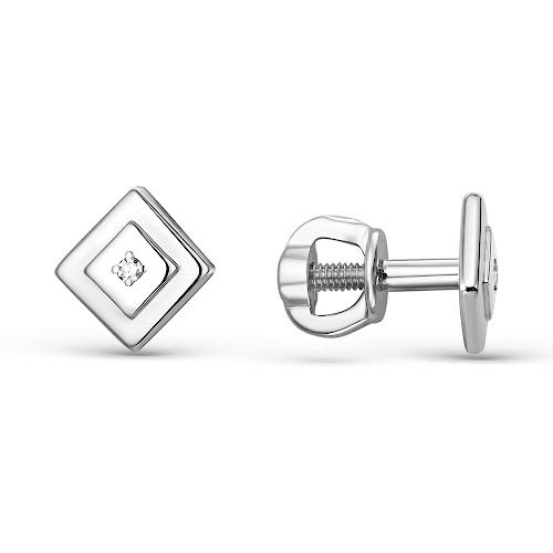 Серьги пусеты LUCKY DIAMOND, белое золото 585 проба, вставка бриллиант (LUCKY DIAMOND, Россия) — от 1851.47 руб. в сети магазинов DIAMANTE забронировать в магазине Серьги пусеты LUCKY DIAMOND, белое золото 585 проба, вставка бриллиант (LUCKY DIAMOND, Россия)