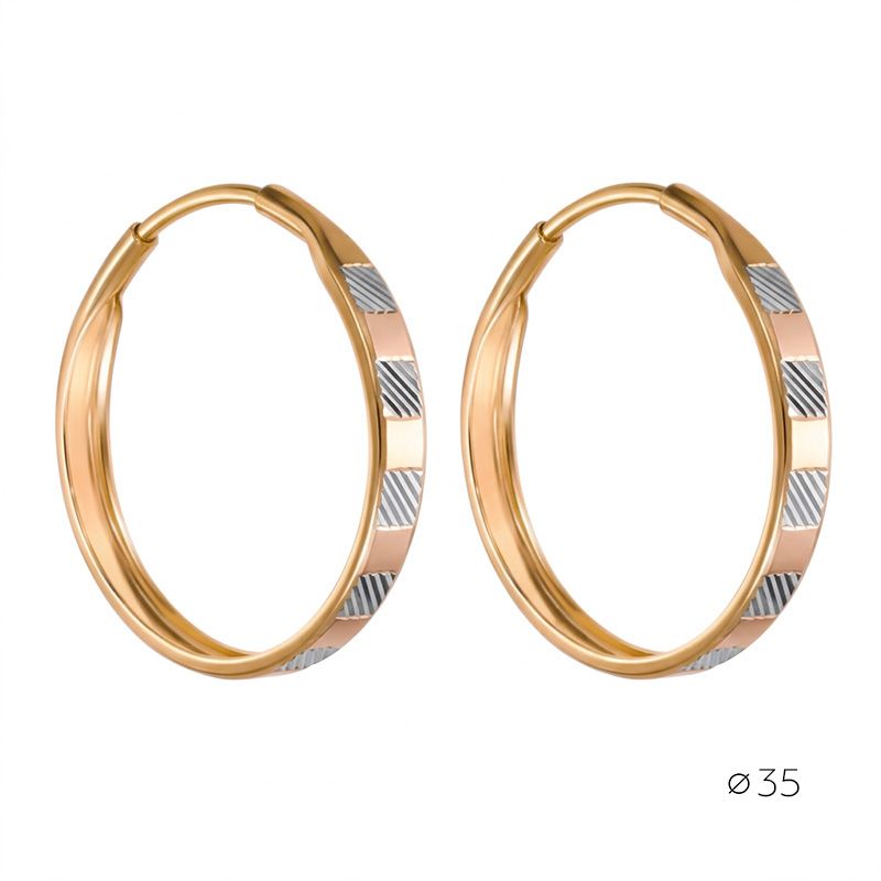 Серьги Конго 7 Карат, красное золото 585 проба (7 Карат, Беларусь) — от 2063.49 руб. в сети магазинов DIAMANTE забронировать в магазине Серьги Конго 7 Карат, красное золото 585 проба (7 Карат, Беларусь)