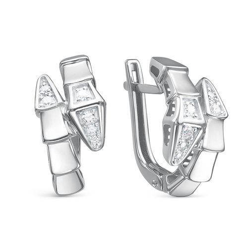 Серьги с английским замком Berger, серебро 925 проба, вставка фианит (Berger, Россия) — от 207.24 руб. в сети магазинов DIAMANTE забронировать в магазине Серьги с английским замком Berger, серебро 925 проба, вставка фианит (Berger, Россия)