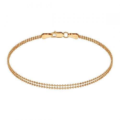 Браслет классический 7 Карат, красное золото 585 проба (7 Карат, Беларусь) — от 1674.18 руб. в сети магазинов DIAMANTE забронировать в магазине Браслет классический 7 Карат, красное золото 585 проба