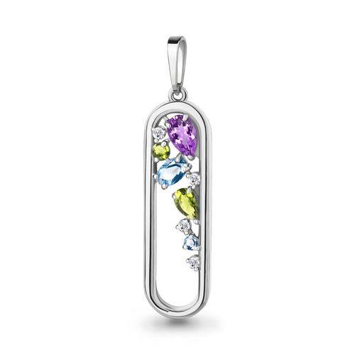 Подвеска декоративная Aquamarine, серебро 925 проба, вставка фианит (Aquamarine, Россия) — от 176.41 руб. в сети магазинов DIAMANTE забронировать в магазине Подвеска декоративная Aquamarine, серебро 925 проба, вставка фианит (Aquamarine, Россия)