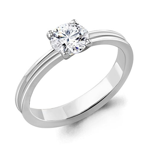 Кольцо помолвочное Aquamarine, серебро 925 проба, вставка фианит (Aquamarine, Россия) — от 54.42 руб. в сети магазинов DIAMANTE забронировать в магазине Кольцо помолвочное Aquamarine, серебро 925 проба, вставка фианит (Aquamarine, Россия)