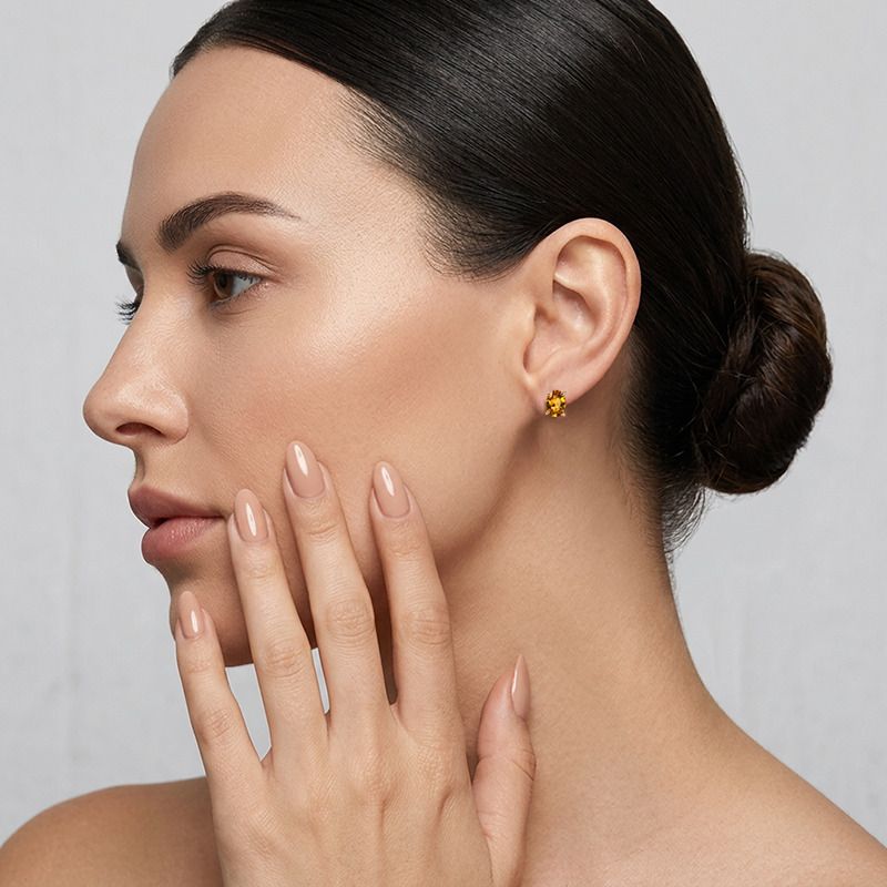 Серьги пусеты GRANAT JEWELRY, красное золото 585 проба, вставка султанит (GRANAT JEWELRY, Россия) — от 1134.94 руб. в сети магазинов DIAMANTE забронировать в магазине Серьги пусеты GRANAT JEWELRY, красное золото 585 проба, вставка султанит (GRANAT JEWELRY, Россия)