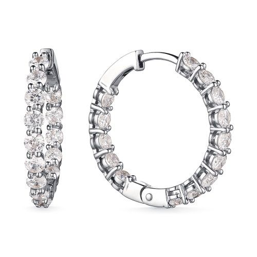 Серьги Конго DEWI, серебро 925 проба, вставка фианит (DEWI, Россия) — от 308.40 руб. в сети магазинов DIAMANTE забронировать в магазине Серьги Конго DEWI, серебро 925 проба, вставка фианит (DEWI, Россия)