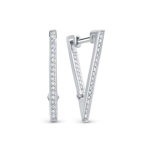 Серьги с английским замком Zlato, серебро 925 проба, вставка фианит (Zlato, Россия) — от 161.56 руб. в сети магазинов DIAMANTE забронировать в магазине Серьги с английским замком Zlato, серебро 925 проба, вставка фианит