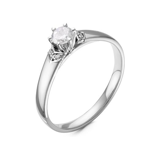 Кольцо помолвочное Diamond Union, белое золото 585 проба, вставка бриллиант (Diamond Union, Россия) — от 3267.38 руб. в сети магазинов DIAMANTE забронировать в магазине Кольцо помолвочное Diamond Union, белое золото 585 проба, вставка бриллиант (Diamond Union, Россия)