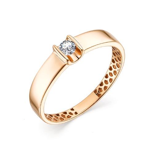 Кольцо помолвочное 7 Карат, красное золото 585 проба, вставка фианит (7 Карат, Беларусь) — от 1010.10 руб. в сети магазинов DIAMANTE забронировать в магазине Кольцо помолвочное 7 Карат, красное золото 585 проба, вставка фианит