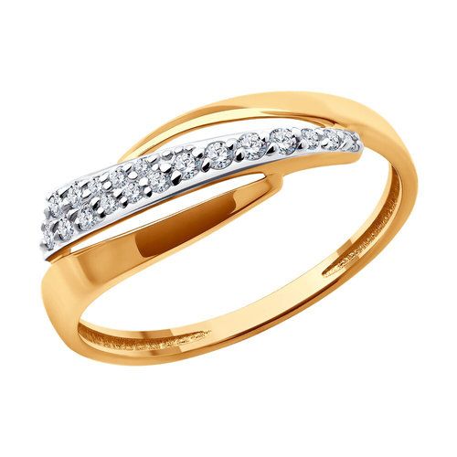 Кольцо декоративное Diamant, красное золото 585 проба, вставка фианит (Diamant, Россия) — от 1066.92 руб. в сети магазинов DIAMANTE забронировать в магазине Кольцо декоративное Diamant, красное золото 585 проба, вставка фианит (Diamant, Россия)