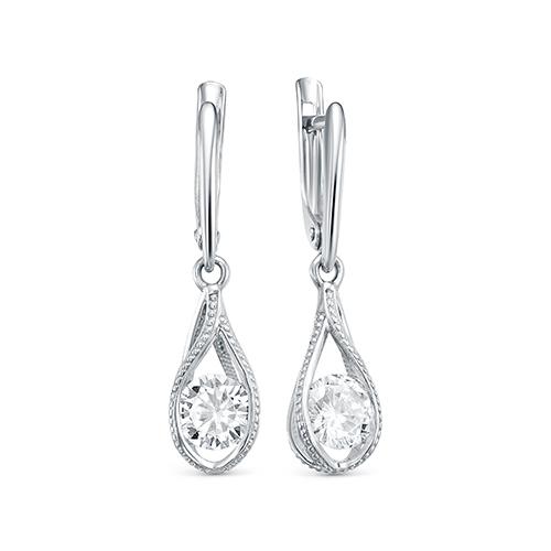 Серьги длинные Zlato, серебро 925 проба, вставка фианит (Zlato, Россия) — от 137.66 руб. в сети магазинов DIAMANTE забронировать в магазине Серьги длинные Zlato, серебро 925 проба, вставка фианит (Zlato, Россия)