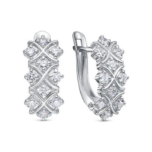 Серьги с английским замком BUBLIK JEWELRY, серебро 925 проба, вставка фианит (BUBLIK JEWELRY, Россия) — от 163.44 руб. в сети магазинов DIAMANTE забронировать в магазине Серьги с английским замком BUBLIK JEWELRY, серебро 925 проба, вставка фианит (BUBLIK JEWELRY, Россия)
