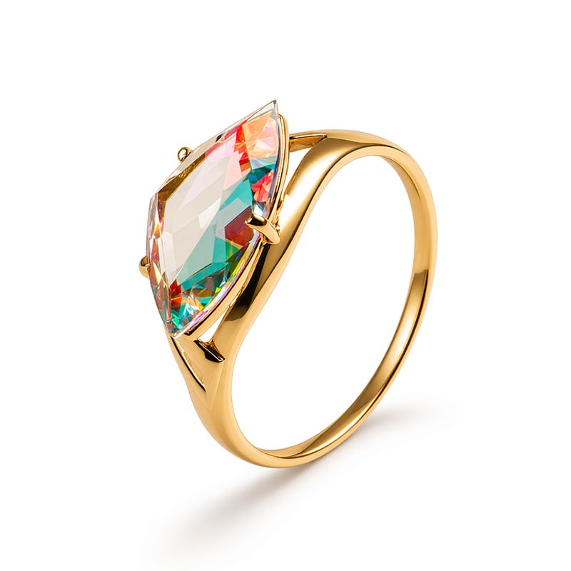 Кольцо декоративное GRANAT JEWELRY, красное золото 585 проба, вставка кварц (GRANAT JEWELRY, Россия) — от 1090.14 руб. в сети магазинов DIAMANTE забронировать в магазине Кольцо декоративное GRANAT JEWELRY, красное золото 585 проба, вставка кварц (GRANAT JEWELRY, Россия)
