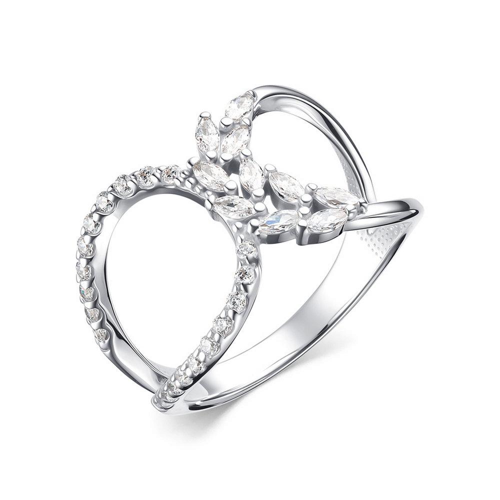 Кольцо декоративное, серебро 925 проба, вставка фианит (Россия) — от 215.07 руб. в сети магазинов DIAMANTE забронировать в магазине Кольцо декоративное, серебро 925 проба, вставка фианит (Россия)