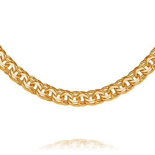 Цепь с плетением "Бисмарк" TALANT, красное золото 585 проба (TALANT, Россия) — от 10025.79 руб. в сети магазинов DIAMANTE забронировать в магазине Цепь с плетением "Бисмарк" TALANT, красное золото 585 проба