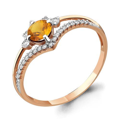 Кольцо декоративное Aquamarine, красное золото 585 проба, вставка фианит (Aquamarine, Россия) — от 962.85 руб. в сети магазинов DIAMANTE забронировать в магазине Кольцо декоративное Aquamarine, красное золото 585 проба, вставка фианит (Aquamarine, Россия)