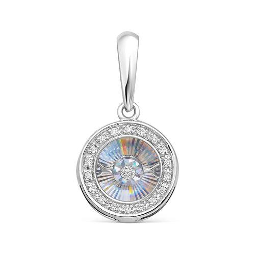 Подвеска декоративная, белое золото 585 проба, вставка бриллиант (Россия) — от 2818.18 руб. в сети магазинов DIAMANTE забронировать в магазине Подвеска декоративная, белое золото 585 проба, вставка бриллиант