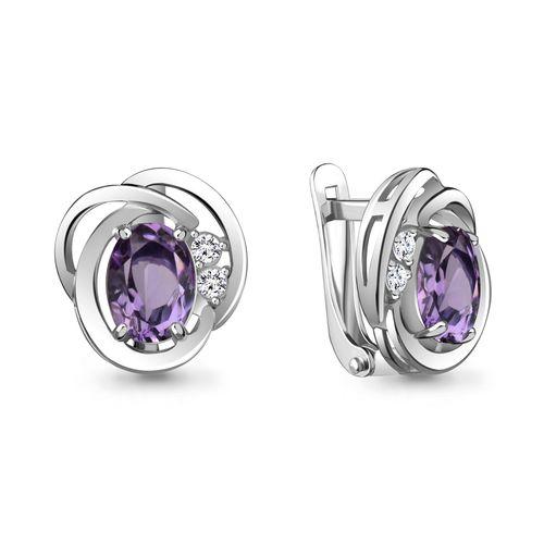 Серьги с английским замком Aquamarine, серебро 925 проба, вставка фианит (Aquamarine, Россия) — от 259.37 руб. в сети магазинов DIAMANTE забронировать в магазине Серьги с английским замком Aquamarine, серебро 925 проба, вставка фианит (Aquamarine, Россия)