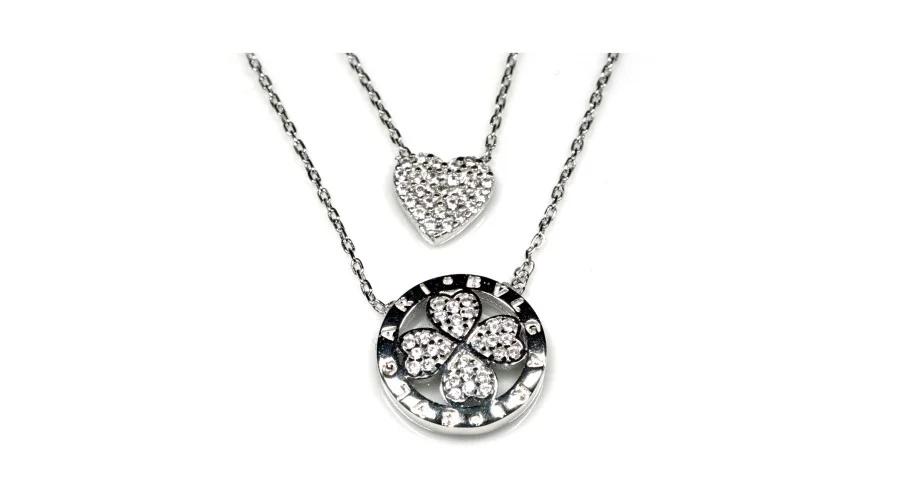 Колье, серебро 925 проба, вставка фианит (Турция) — от 194.72 руб. в сети магазинов DIAMANTE забронировать в магазине Колье, серебро 925 проба, вставка фианит