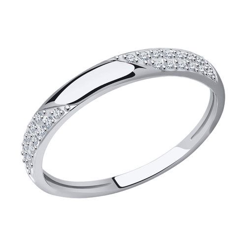 Кольцо дорожка Diamant, белое золото 585 проба, вставка фианит (Diamant, Россия) — от 535.92 руб. в сети магазинов DIAMANTE забронировать в магазине Кольцо дорожка Diamant, белое золото 585 проба, вставка фианит (Diamant, Россия)