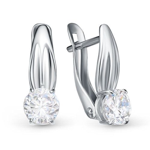 Серьги с английским замком BUBLIK JEWELRY, серебро 925 проба, вставка фианит (BUBLIK JEWELRY, Россия) — от 112.32 руб. в сети магазинов DIAMANTE забронировать в магазине Серьги с английским замком BUBLIK JEWELRY, серебро 925 проба, вставка фианит (BUBLIK JEWELRY, Россия)