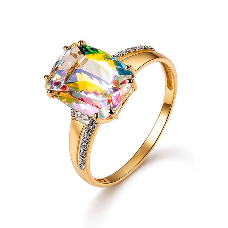 Кольцо декоративное GRANAT JEWELRY, красное золото 585 проба, вставка фианит (GRANAT JEWELRY, Россия) — от 1386.60 руб. в сети магазинов DIAMANTE забронировать в магазине Кольцо декоративное GRANAT JEWELRY, красное золото 585 проба, вставка фианит (GRANAT JEWELRY, Россия)