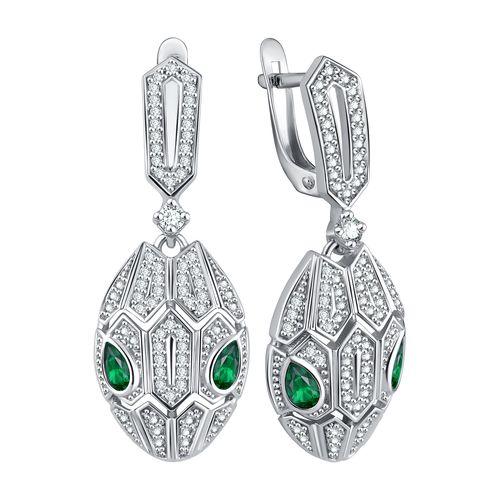 Серьги длинные, серебро 925 проба, вставка фианит (Россия) — от 333.94 руб. в сети магазинов DIAMANTE забронировать в магазине Серьги длинные, серебро 925 проба, вставка фианит (Россия)