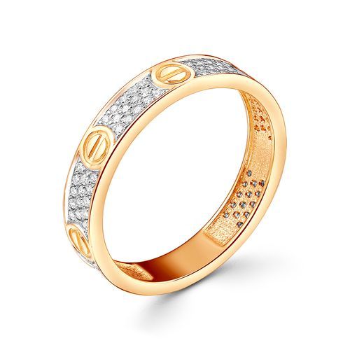 Кольцо декоративное Prestige, красное золото 585 проба, вставка бриллиант (Prestige, Россия) — от 4850.90 руб. в сети магазинов DIAMANTE забронировать в магазине Кольцо декоративное Prestige, красное золото 585 проба, вставка бриллиант (Prestige, Россия)