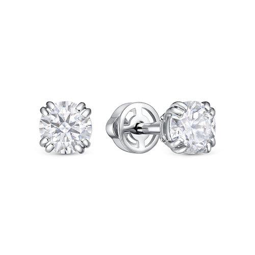 Серьги пусеты BUBLIK JEWELRY, белое золото 585 проба, вставка бриллиант (BUBLIK JEWELRY, Россия) — от 5051.42 руб. в сети магазинов DIAMANTE забронировать в магазине Серьги пусеты BUBLIK JEWELRY, белое золото 585 проба, вставка бриллиант