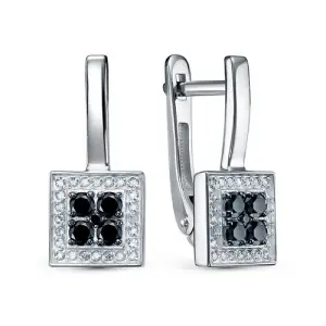Серьги  золото БР122902б (DELTA, Россия)