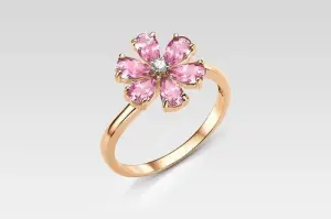 Кольцо  золото М10182-1021 (LUCKY DIAMOND, Россия)
