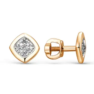 Серьги  золото М20137-120 (LUCKY DIAMOND, Россия)