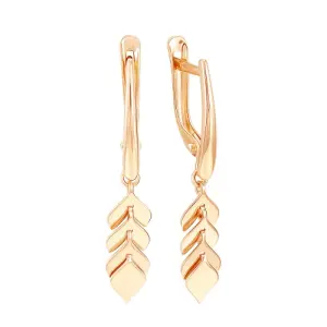 Серьги 7 Карат золото П2103-100К14 (7 Карат, Беларусь)