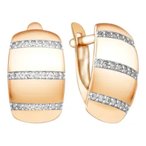 Серьги 7 Карат золото П2213-006К14 (7 Карат, Беларусь)