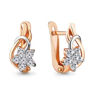 Серьги 7 Карат золото П2215-020К14 (7 Карат, Беларусь)