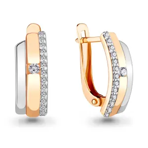 Серьги 7 Карат золото П2215-048К14 (7 Карат, Беларусь)