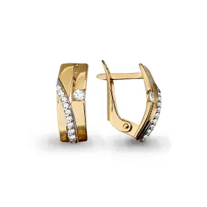 Серьги 7 Карат золото П2215-057К14 (7 Карат, Беларусь)