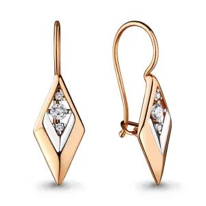 Серьги 7 Карат золото П2215-122К14 (7 Карат, Беларусь)