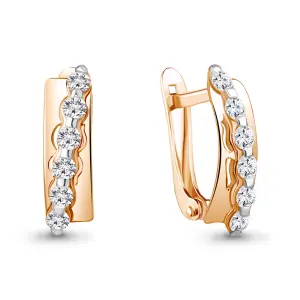Серьги 7 Карат золото П2215-143К14 (7 Карат, Беларусь)