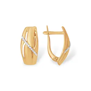 Серьги 7 Карат золото П2217-040К14 (7 Карат, Беларусь)