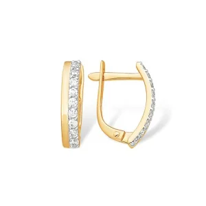 Серьги 7 Карат золото П2217-085К14 (7 Карат, Беларусь)