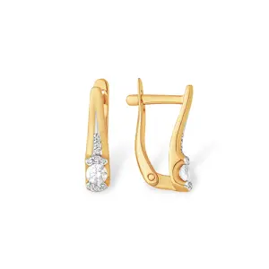 Серьги 7 Карат золото П2217-122К14 (7 Карат, Беларусь)