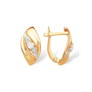 Серьги 7 Карат золото П2217-141К14 (7 Карат, Беларусь)