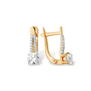 Серьги 7 Карат золото П2217-151К14 (7 Карат, Беларусь)