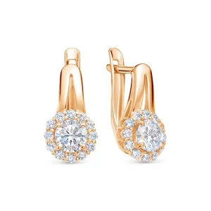 Серьги 7 Карат золото П2218-10280К14 (7 Карат, Беларусь)