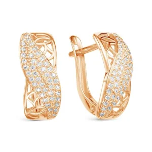 Серьги 7 Карат золото П2218-9877К14 (7 Карат, Беларусь)