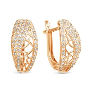 Серьги 7 Карат золото П2218-9878К14 (7 Карат, Беларусь)