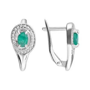 Серьги  серебро СГ204264-604-0019 (Россия)
