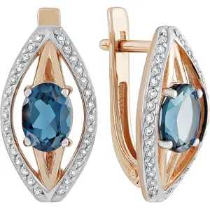 Серьги прочее золото СЛ-660К-ТЛ (прочее, Беларусь)