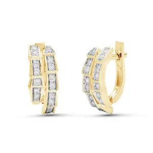 Серьги Prestige золото С-1288-01 (Prestige, Россия)