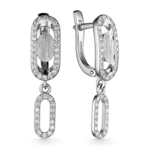 Серьги прочее серебро С-4018рс200 (прочее, Россия)